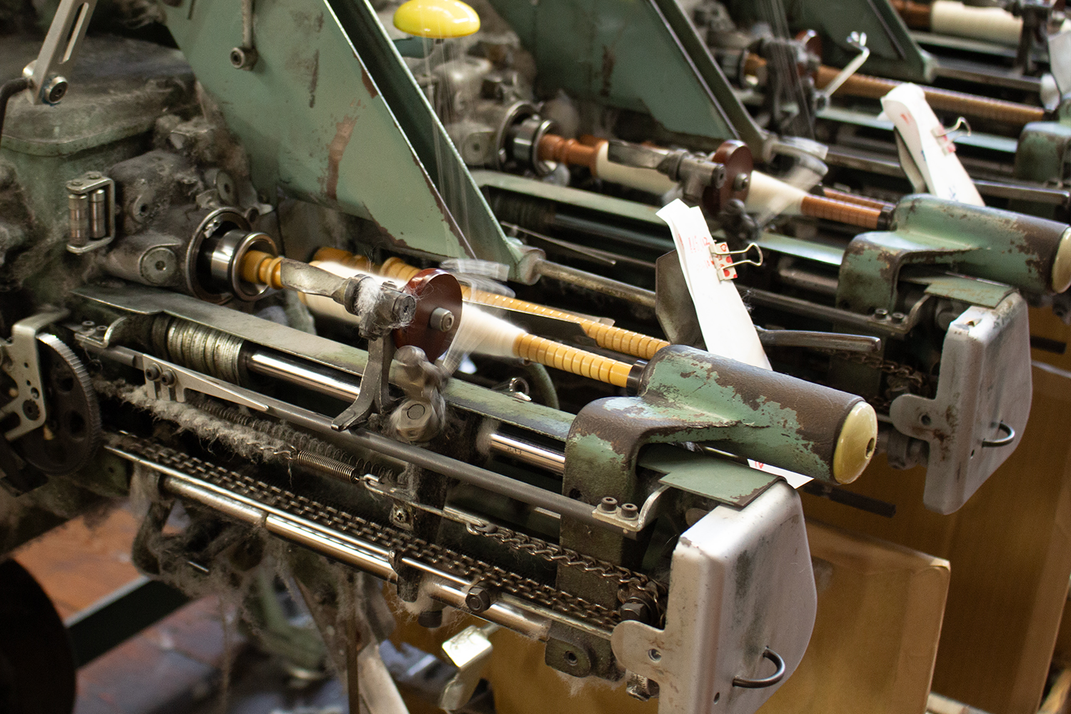 日本綿布の工場の様子 セルビッチデニムが出来るまで 日本綿布の工場の様子 セルビッチデニムが出来るまで